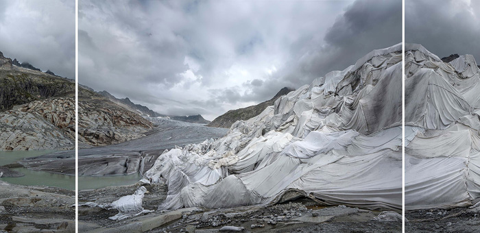 Thomas Wrede, Rhonegletscher-Panorama II  [Rhône Glacier Panorama II], 2018. Courtesy of Beck & Eggeling. © Thomas Wrede/VG Bild-Kunst, Bonn.
