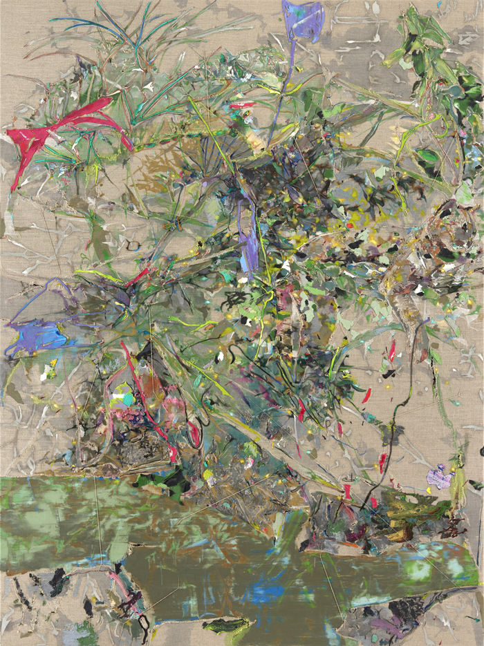 Paul Wesenberg, Weseram, 2023 Oil, Ink and Oilskins on Canvas 200 x 150 cm