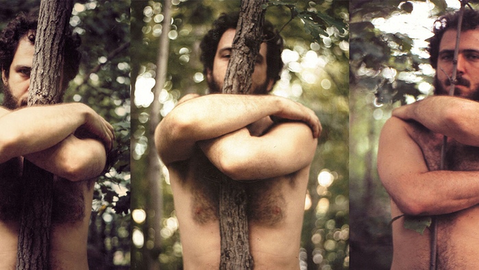 Alan Sonfist, Myself Becoming One with the Tree, 1969. Photographic series.