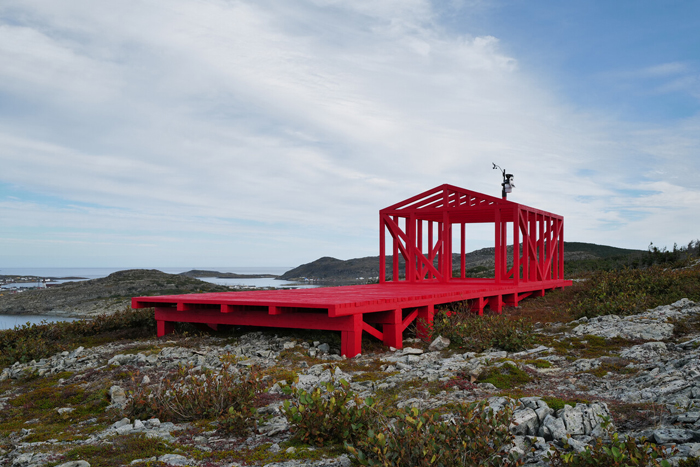 Liam Gillick, A Variability Quantifier (The Fogo Island Red Weather Station), 2022. Courtesy of the artist